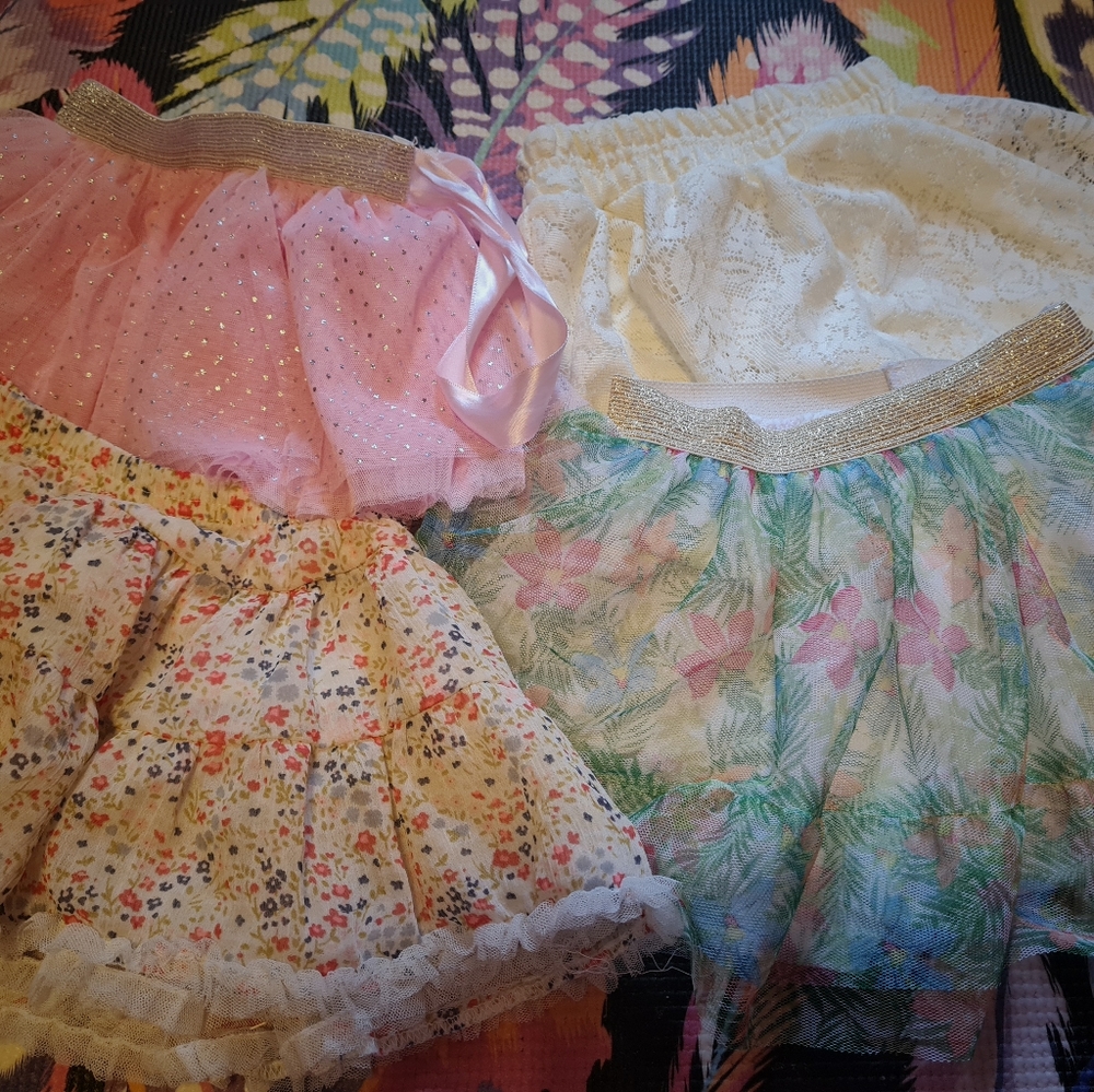 Baby Toddler Cute Skirt TUTU Bundle Floral Sparkle Baby Phat 18 24 Month